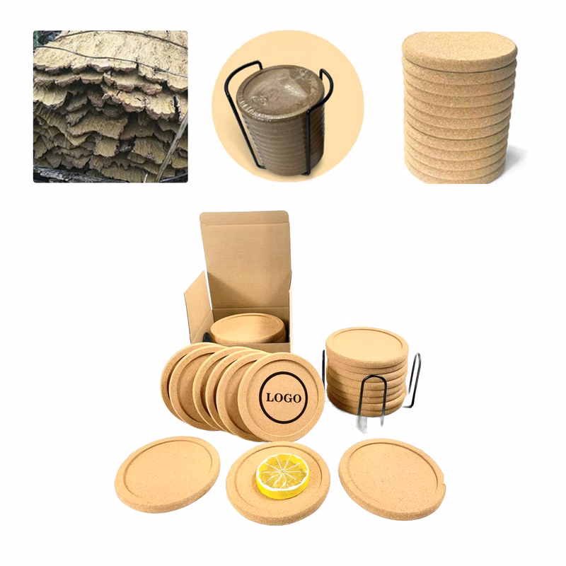 MOQ50 Personalized Cork Coaster For Drinks