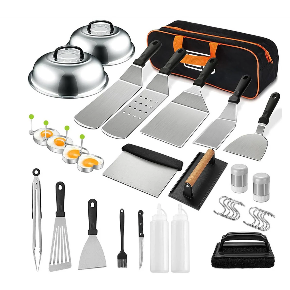 34 Piece BBQ Stainless Steel Barbecue Tool Set 1