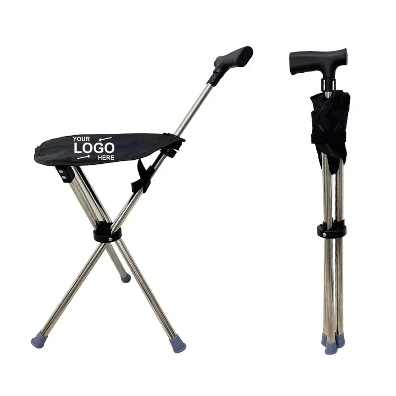 Foldable Cane With Stool 1