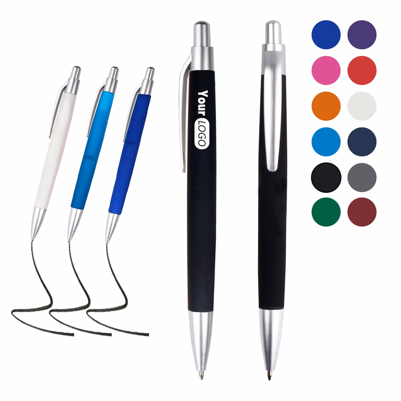 Press Ballpoint Pen With Grip