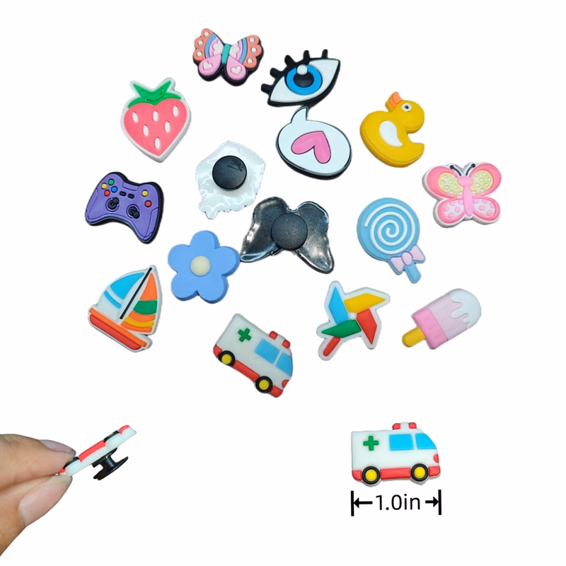 Professional Custom PVC shoe charms-MOQ is 100pcs/Full Color