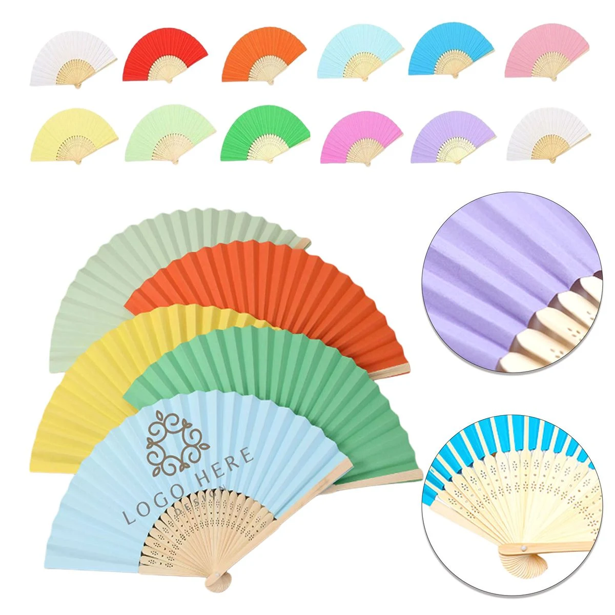 Colorful Paper Fan 1