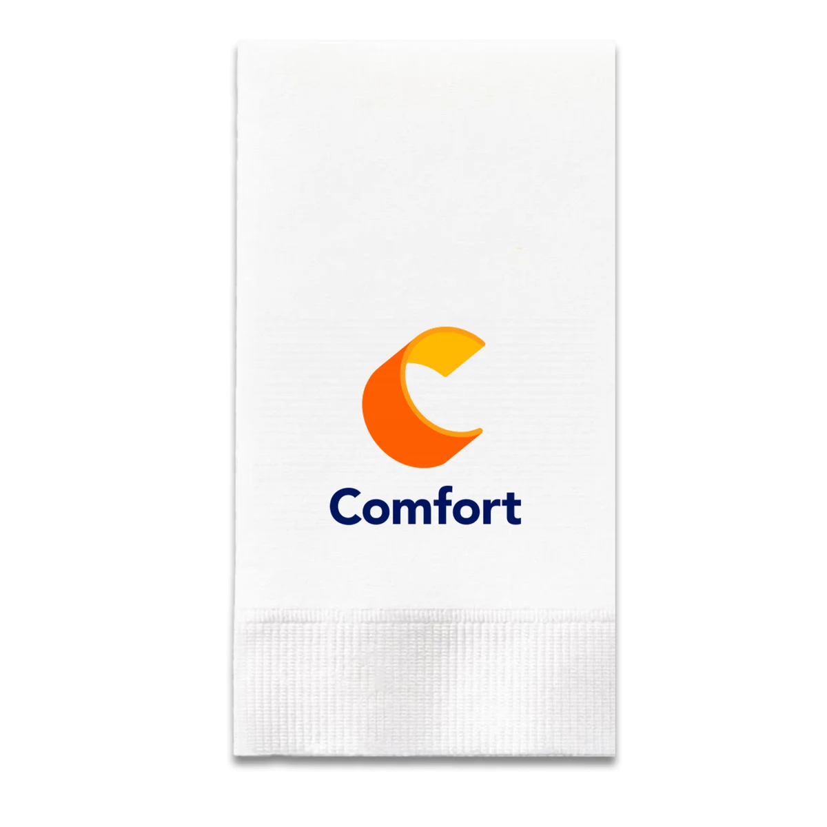 3 Ply White Dinner Napkin - 1/8 Fold, Digital 1
