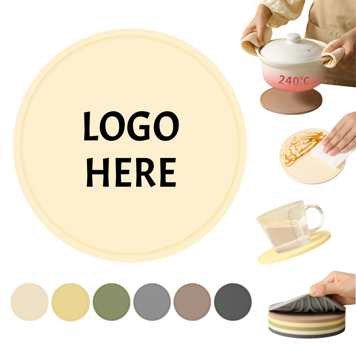 Round Silicone Heat-Resistant Mat 1