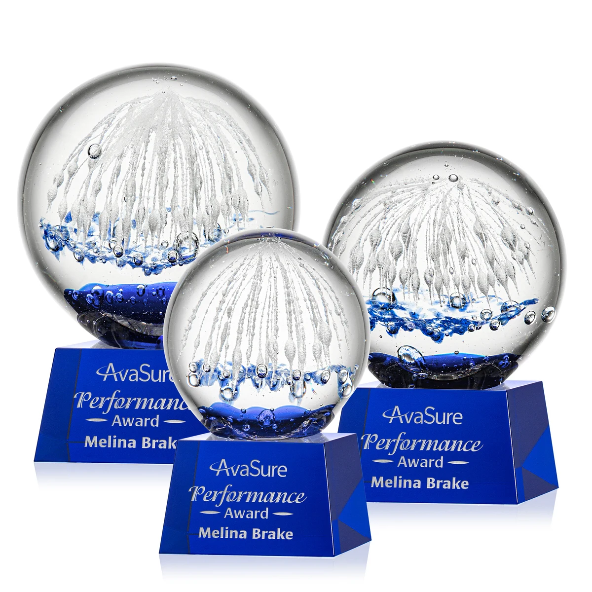 Starburst Award on Robson Base - Blue 1