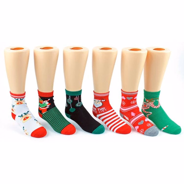 Women & Kids' Christmas Socks - Assorted Sizes Combo Pack