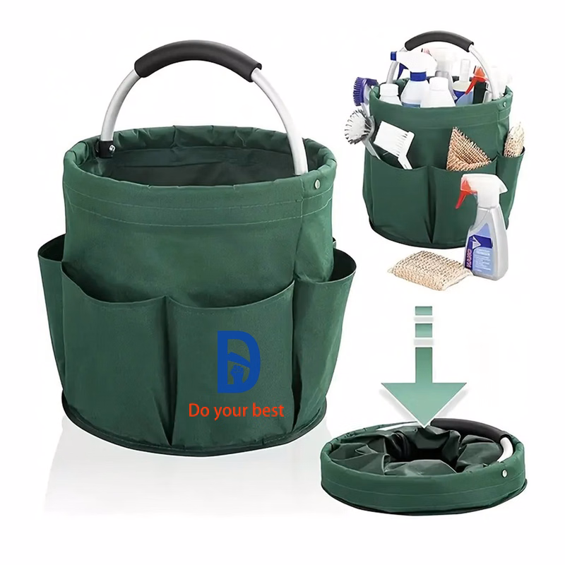 Folding Basket with Handles for Travel Picnic