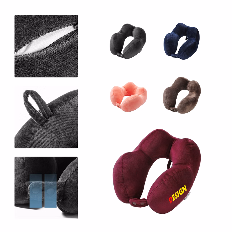 MOQ 50 Custom U-Shaped Travel Pillow