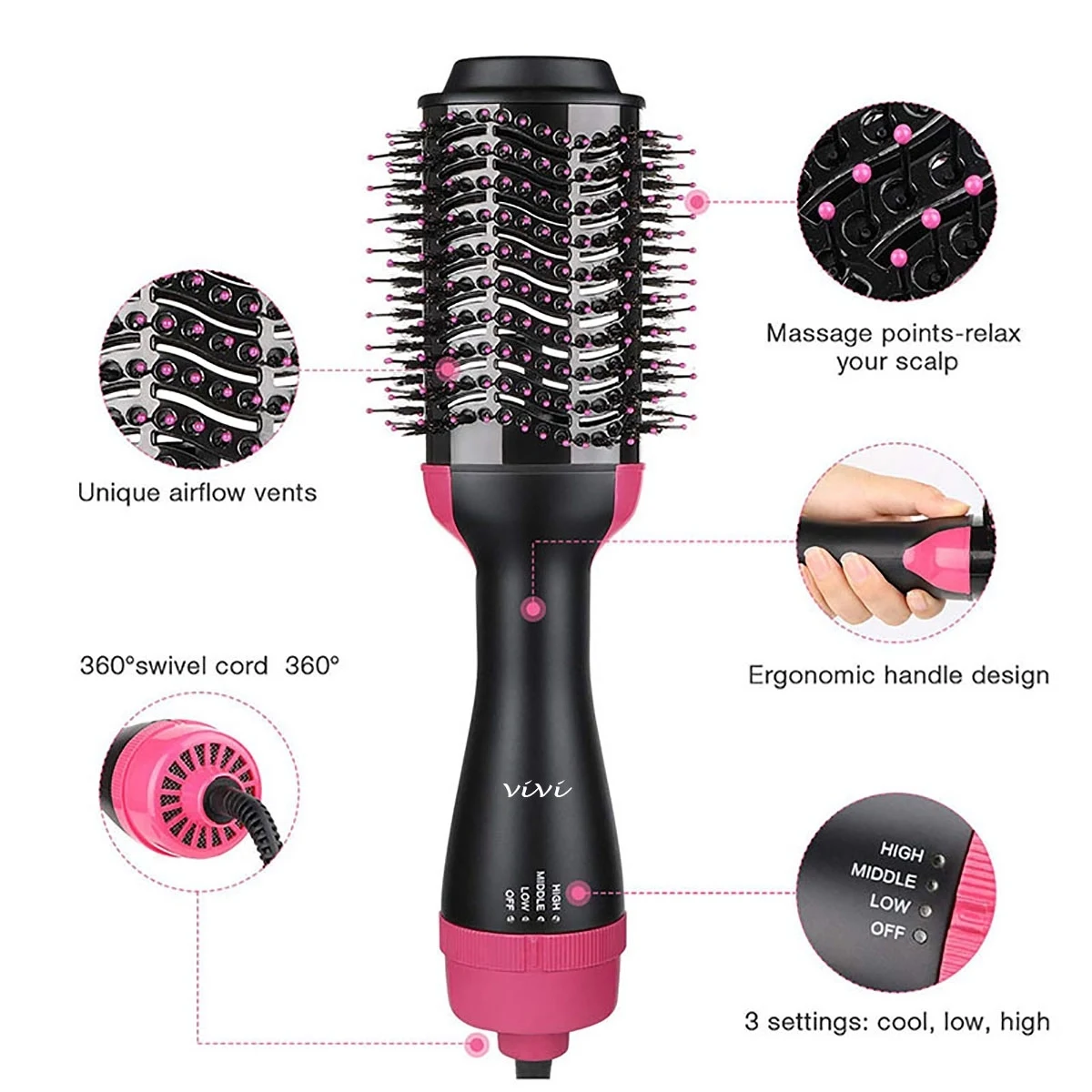One-Step Hair Brushes Dryer 1