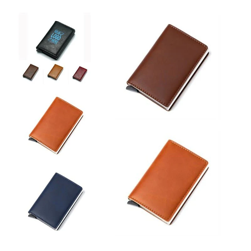 Aluminum alloy holder metal men's multi-card wallet 1