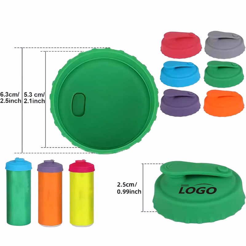 Reusable Silicone Snap On Leak Proof Can Lid