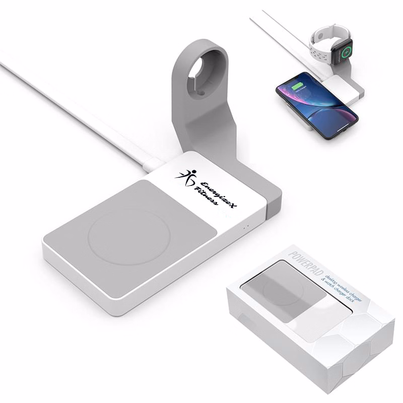 PowerPad Desktop Wireless Charger & Watch Charger Dock