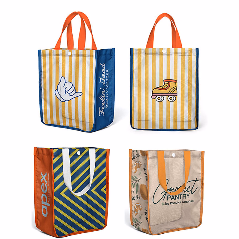Full Color Mesh Lunch Tote Bag.