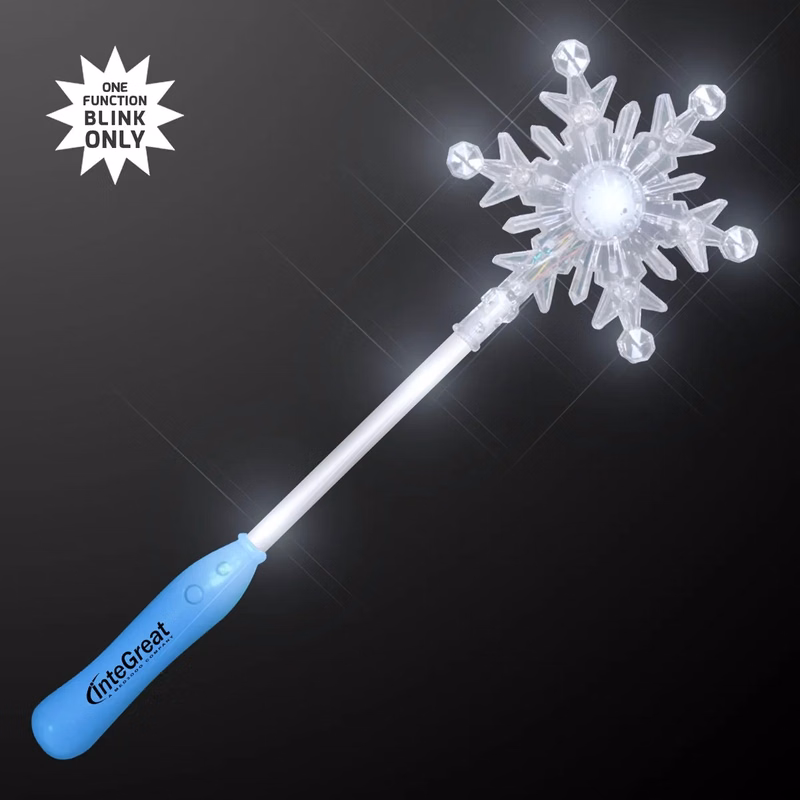 Light-up snowflake wand