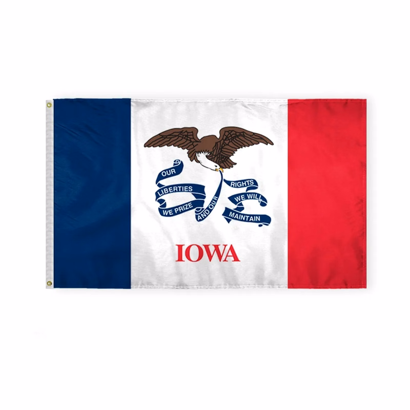 3'x5' Iowa ePoly Printed Flags