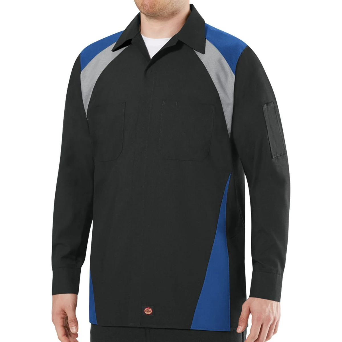 Men's Tall Long Sleeve Tri-Color Shop Shirt - SY18T 1
