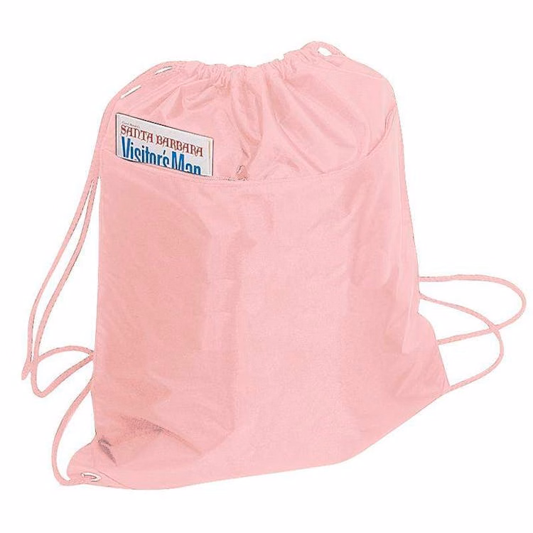 Drawstring Tote Bags - Pink