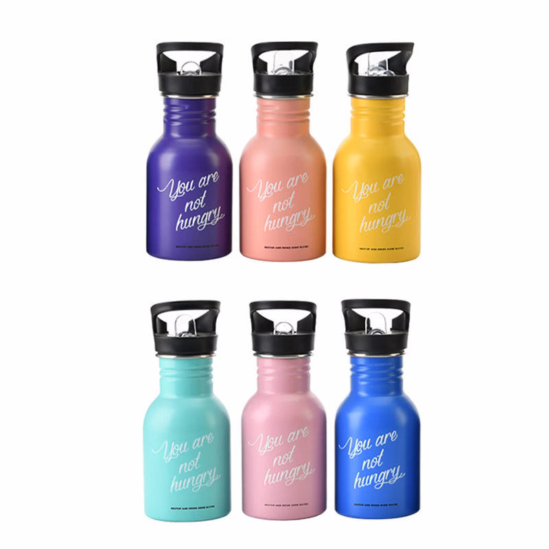 12 Oz. Stainless Steel Sports Bottles w/ Handle Lid