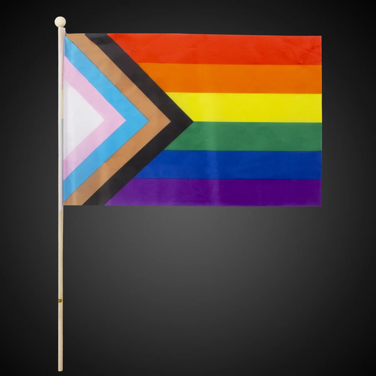 Progress Pride Rainbow Flag 12"x18" 1