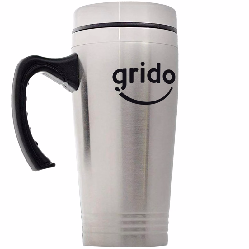 Double Stainless Steel Wall Tumbler, 16 ounces