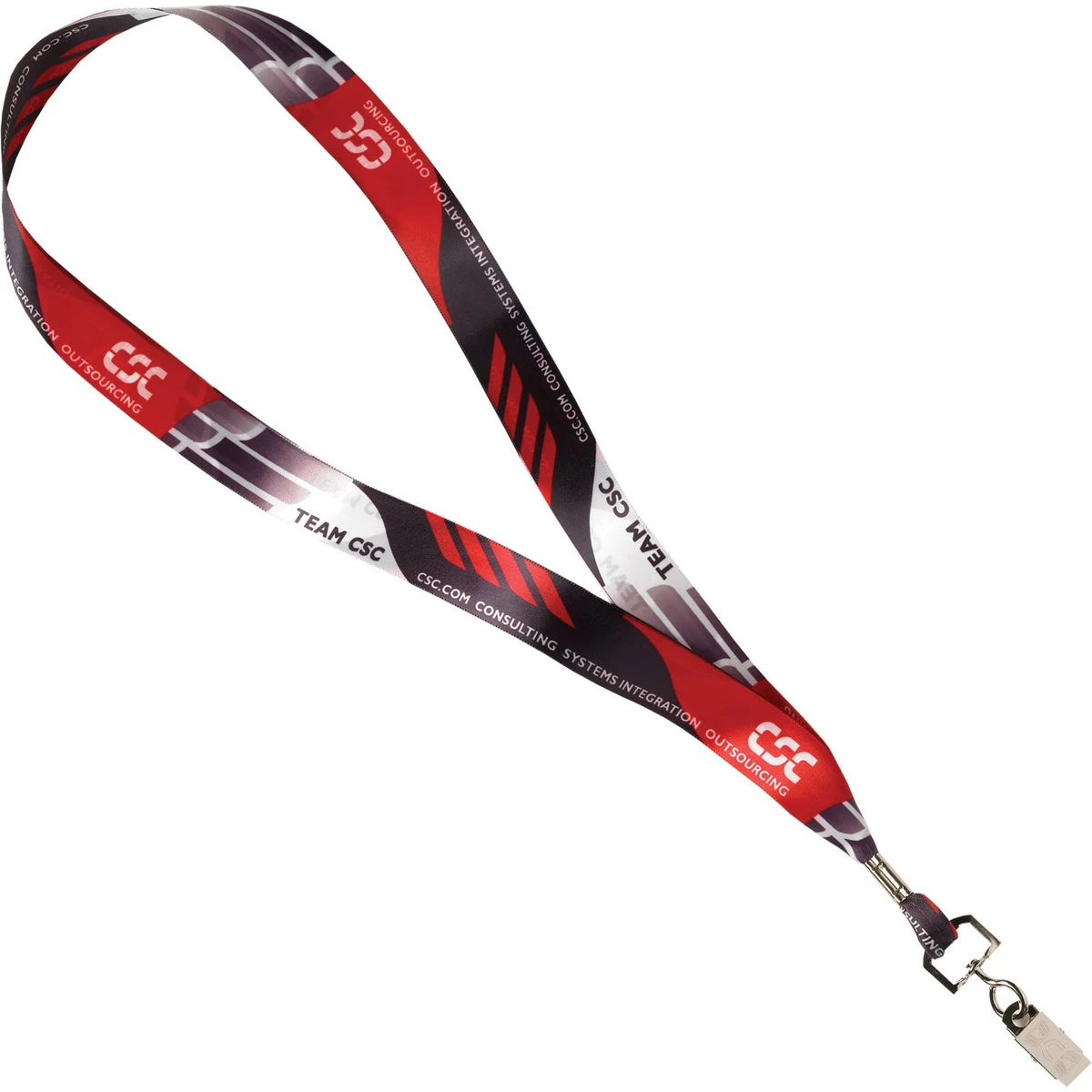 7/8" Full Color Satin Lanyard 1