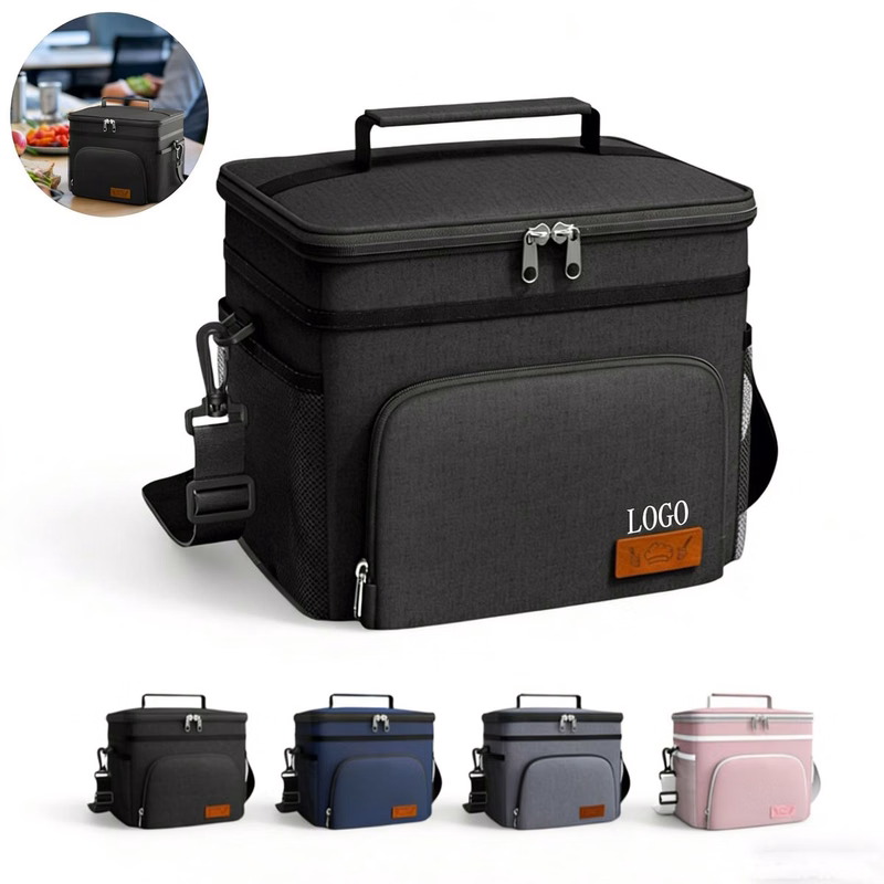 Double Layer Large Insulated Lunch Bag