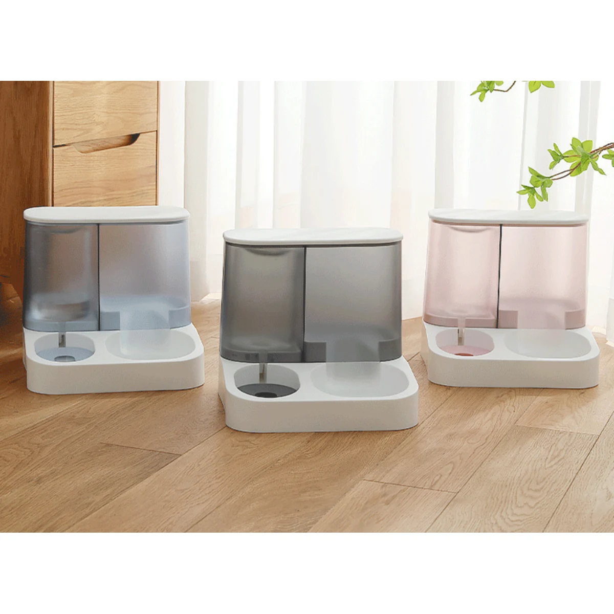 Automatic Pet Gravity Food Feeder and Waterer 1