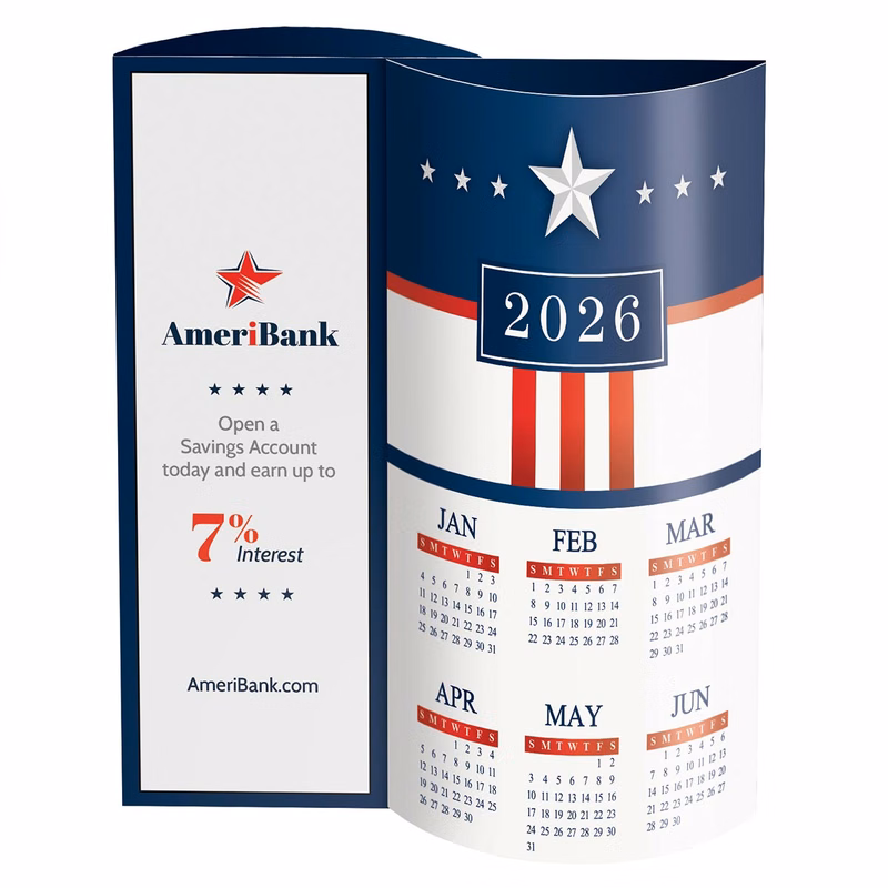 USA Wave Desk Calendar