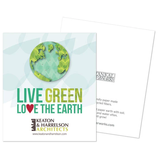 Love the Earth Plantable Earth Corporate Flat Cards 1