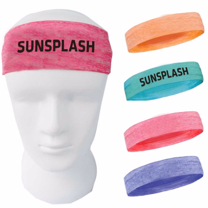Polyester Custom Tie-dye Cooling Sweatband