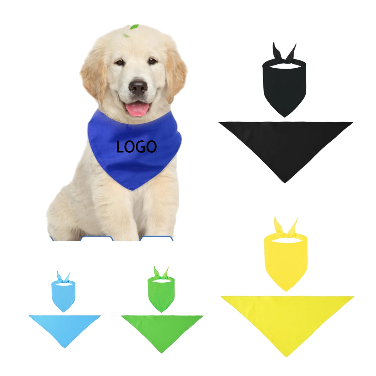 Polyester Pet Bib Triangular Towel 1