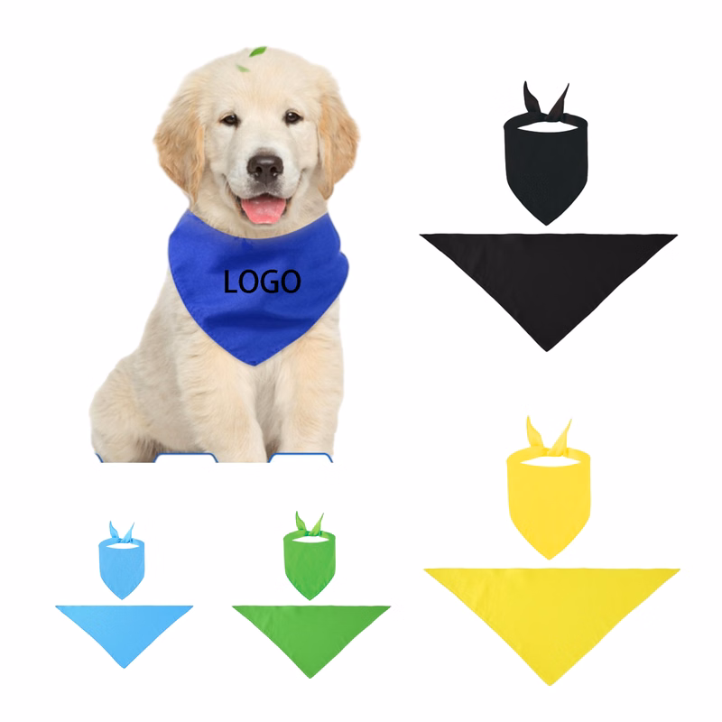 Polyester Pet Bib Triangular Towel