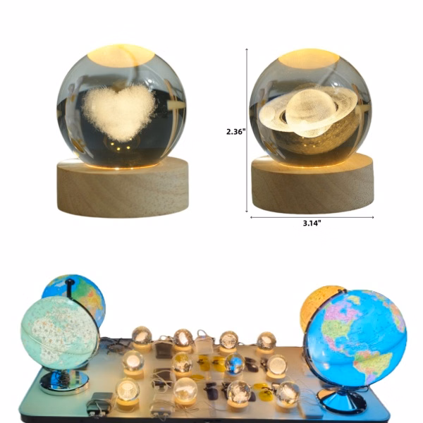 Rotating LED Light Projection Base