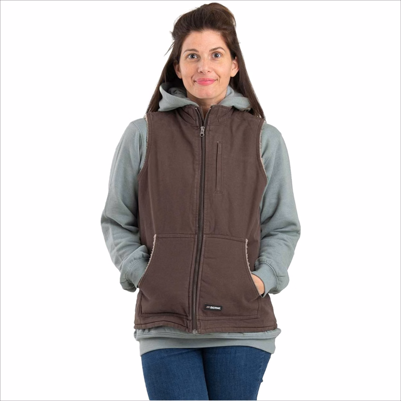 BERNE® Women's Sherpa-Lined Softstone Duck Vest