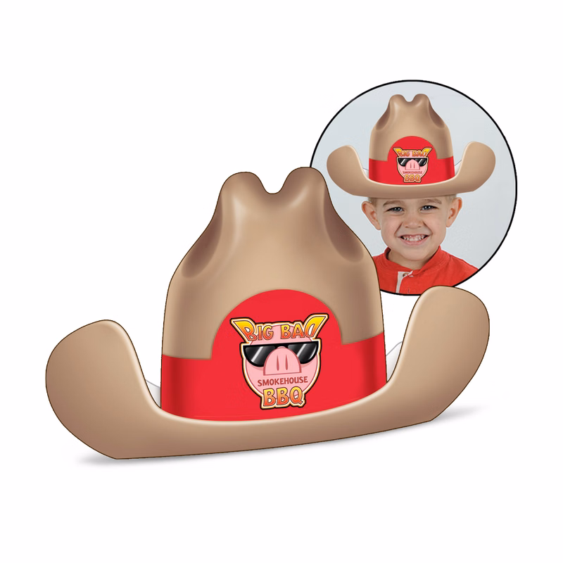Custom Printed Paper-Stock Cowboy Hats