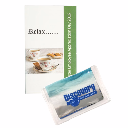 Calling Card with Microfiber Cloth