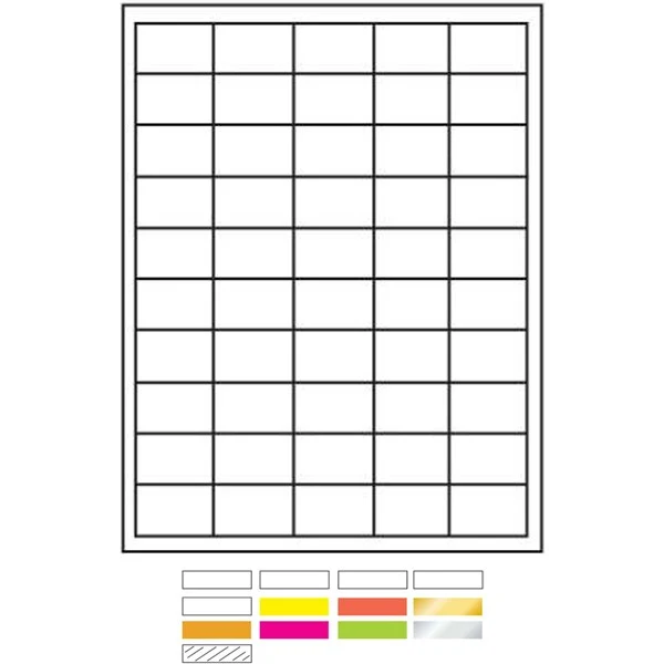 Laser Labels Printed (1½"x1") 1