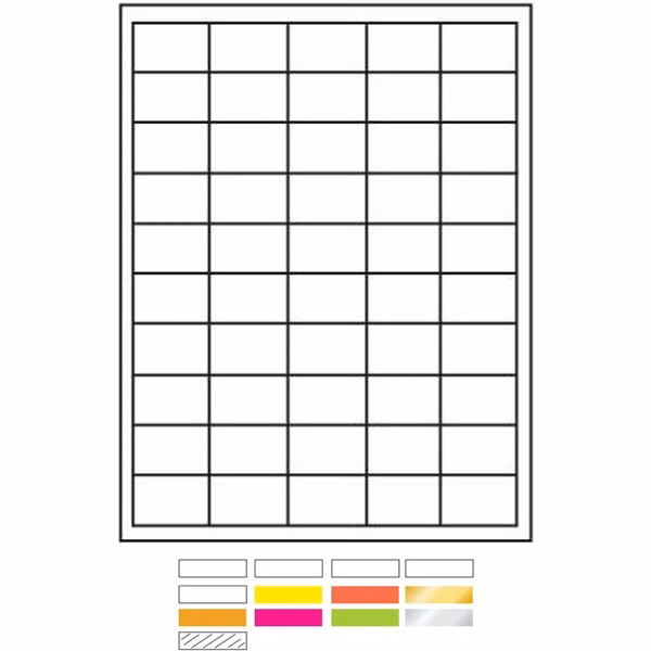 Laser Labels Printed (1½"x1")