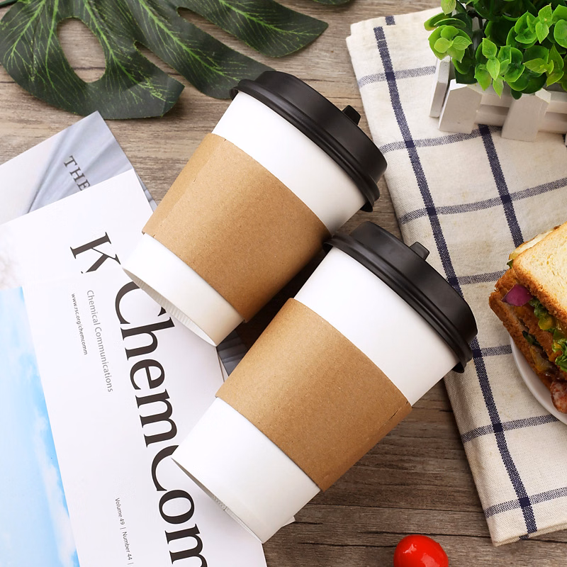 16 Oz Coffee Paper Cup With Lids Cup Sets