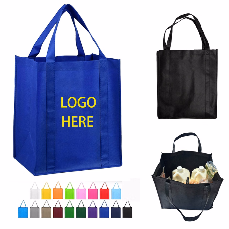 13" x 15"x 10" Non-Woven Grocery Tote Bag