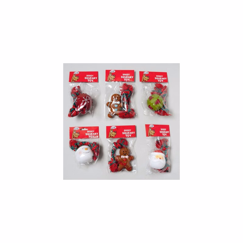 Christmas Dog Toys - Vinyl Squeaker 2 Pack
