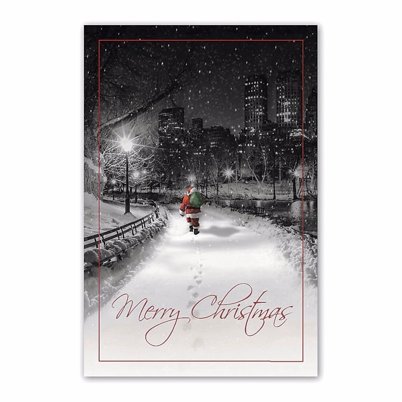 Midnight Santa Holiday Postcards