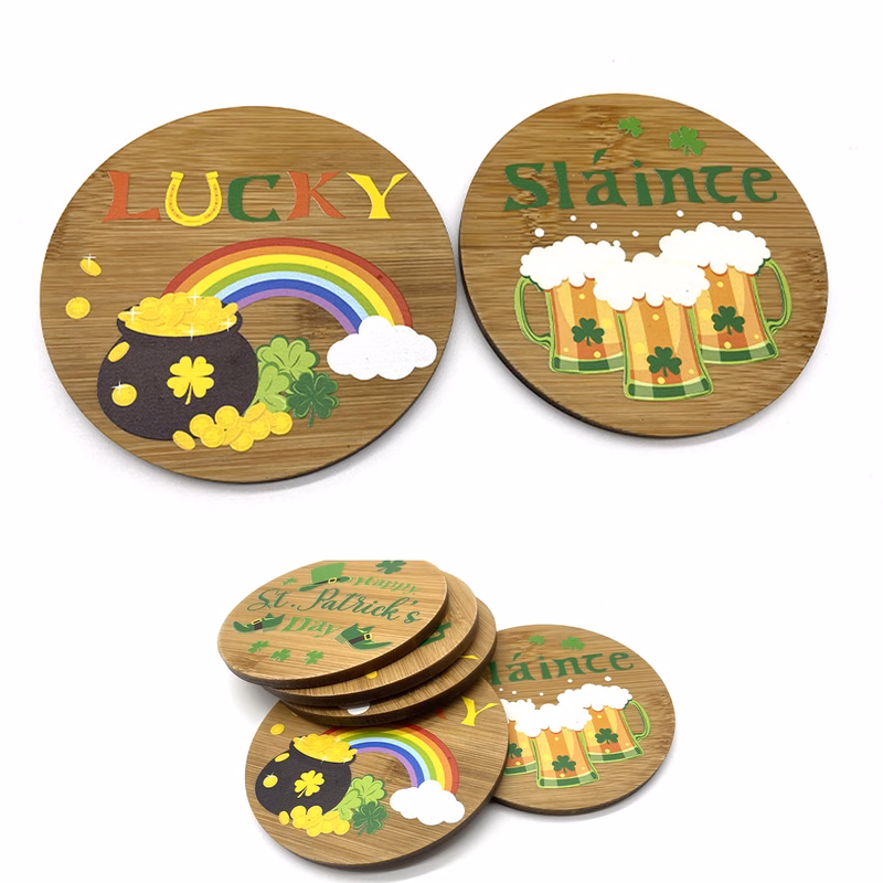 Solid Wood Color Coaster