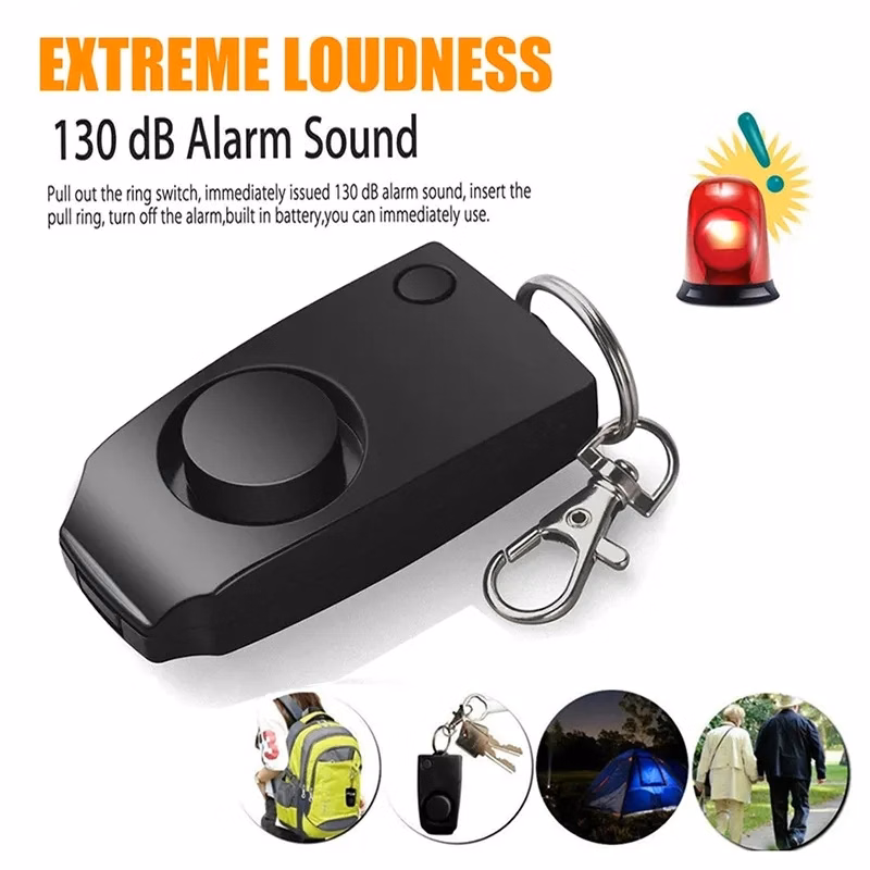 Square Alarm Key Chain