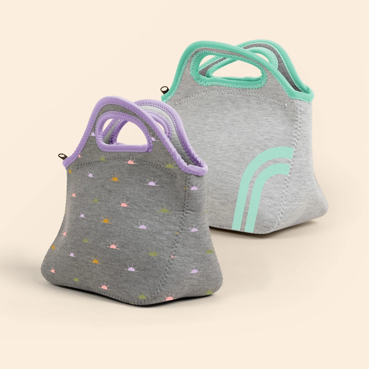 KLUTCH - HEATHERED JERSEY KNIT NEOPRENE LUNCH BAG 1