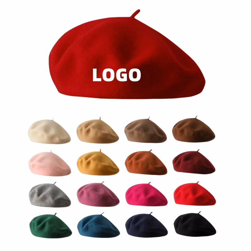 Wool Beret Hat for Women