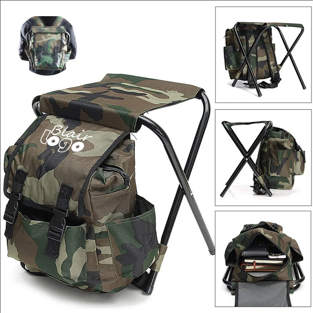 Portable Hiking Backpack Stool 1