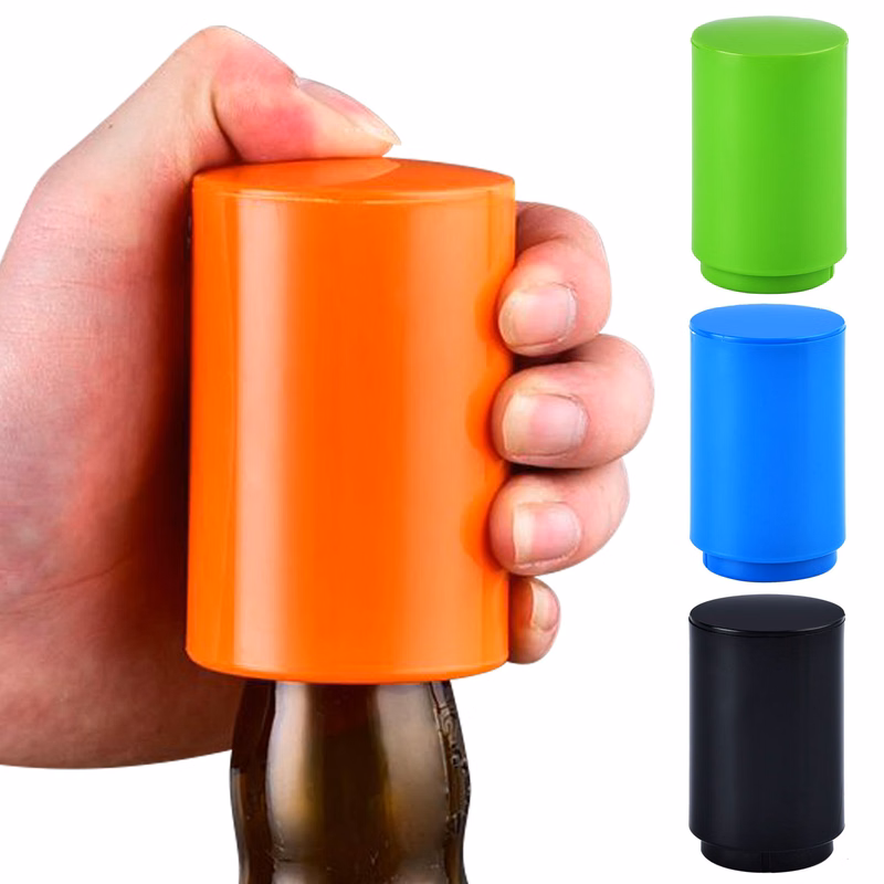 ABS Beer Bottle Catcher Push Down Color Automatic Bottle Opener