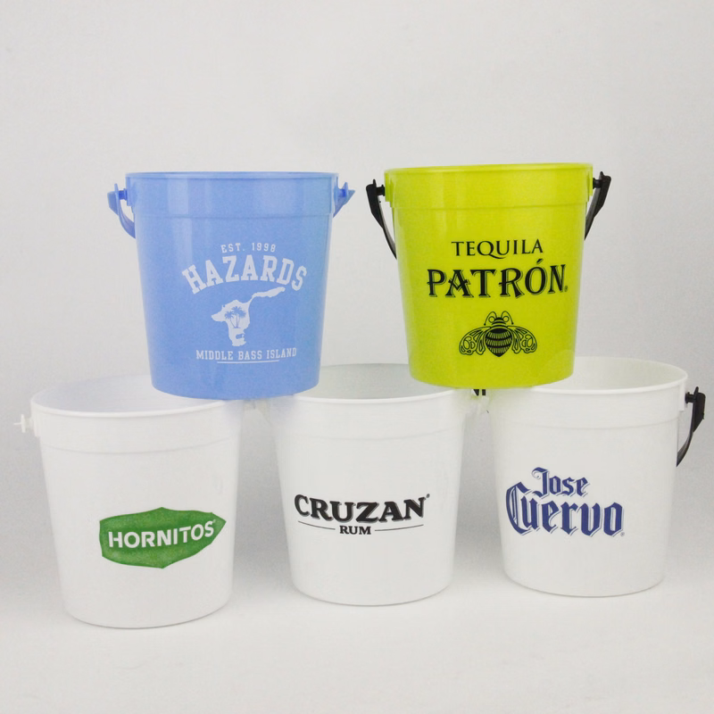 Multi-Purpose Drinks Bucket with Handle Rum Plastic Bucket