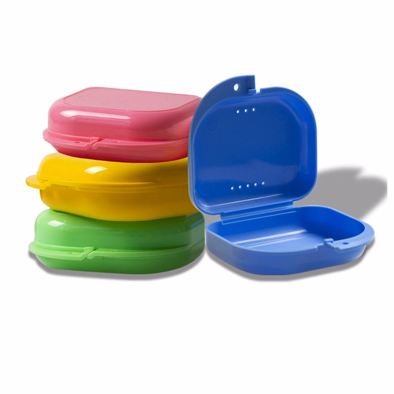 Mouth Guard Case Orthodontic Dental Retainer Box With Vent Holes